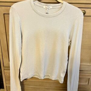 rag & bone Cream Long Sleeve Top